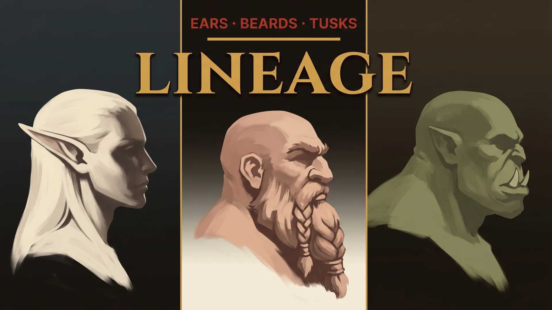 Common Fantasy Races Fantasy Race Character Art: Elves, Dwarves, Orcs Cues | Design Vortex